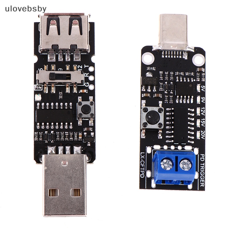 Bảng Mạch Kích Hoạt ulovebsby USB Type-C PD Decoy 9V 12V 15V PD 2.0 3.0