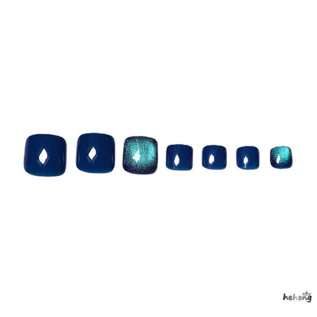 Móng Chân Giả Trang Trí Mắt Mèo Lấp Lánh Lâu Trôi Chống Thấm Nước An Toàn