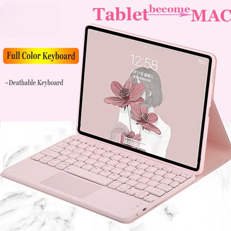 Ốp Máy Tính Bảng Silicon Kèm Bàn Phím Không Dây Cho Huawei Matepad Air 11.5 inch 2023 / Matepad 11 2023 Matepad 10.8 Mediapad M6 10.8