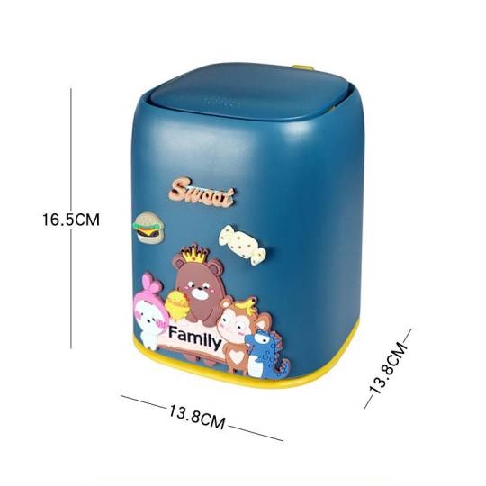 Car Trash Can Air Outlet Cartoon Cute Front Co-Pilot Car Interior Rear Seat Mini Hanging Bucket 4hbc