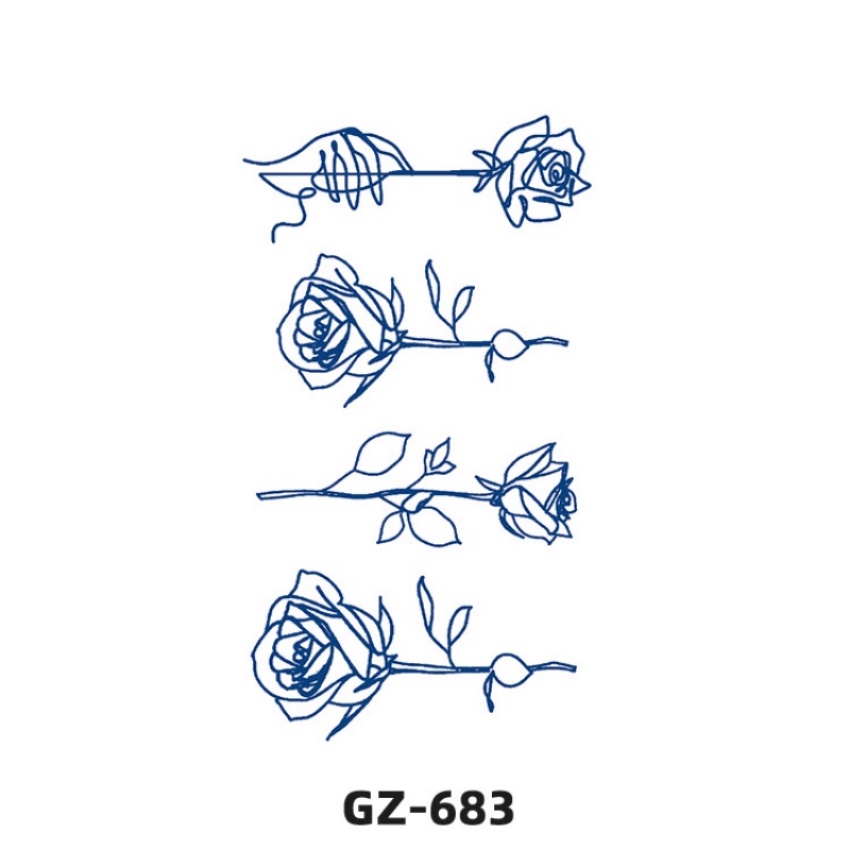 Hình Xăm Dán Tạm Thời Chống Nước Phong Cách Bohemian