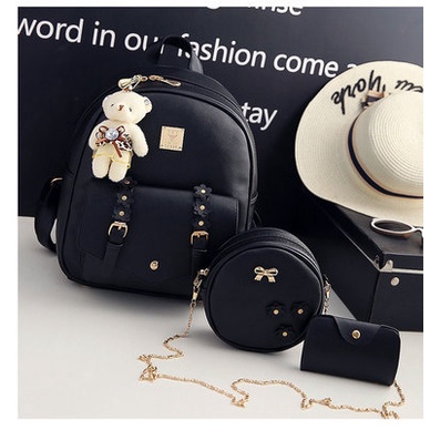 Ba Lô Da pu Thời Trang Hàn Quốc 2022 Xiaohua Cho Nữ