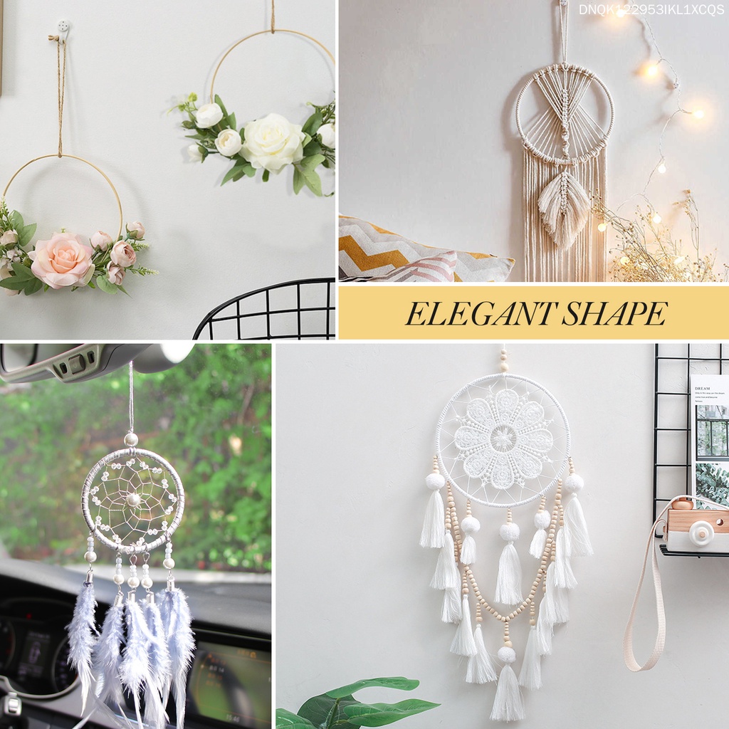 Bộ 10 Vòng Kim Loại Tự Làm Dreamcatcher