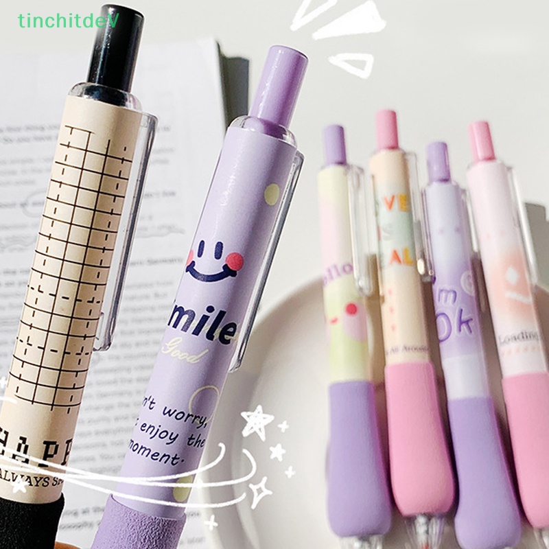 Bút Nước Ngòi 0.5 Màu Đen Họa Tiết Hoạt Hình Phong Cách Vintage