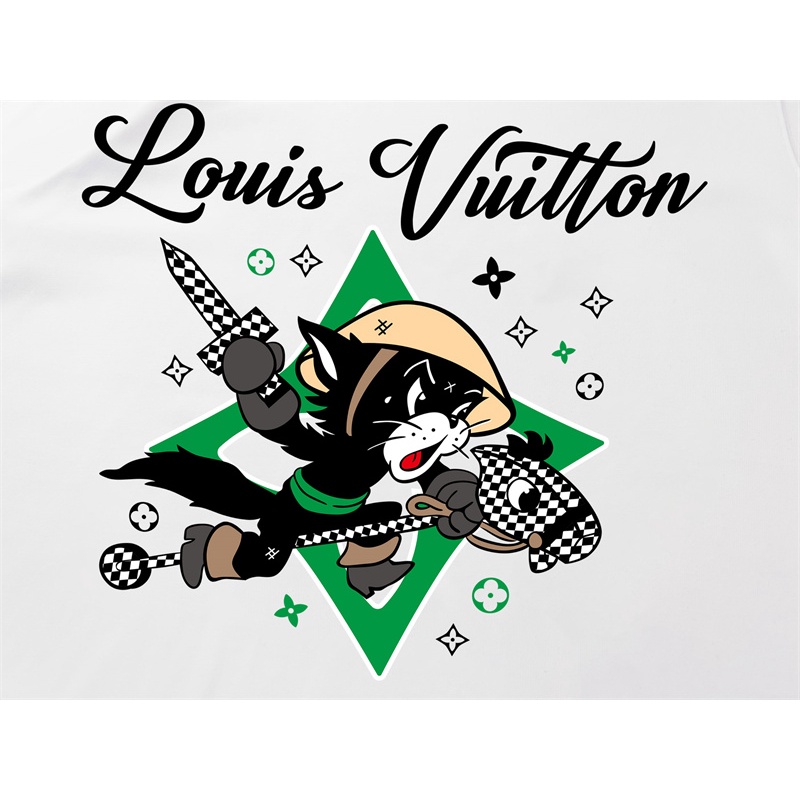 Áo Thun Tay Ngắn In Họa Tiết Mèo Đen Thời Trang Cho Nam Và Nữ