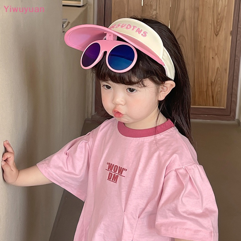 Mũ Lưỡi Trai Hở Chóp Có Kính Chống Nắng Thời Trang Mùa Hè Mới Bảo Vệ Cho Bé Trai Và Bé Gái
