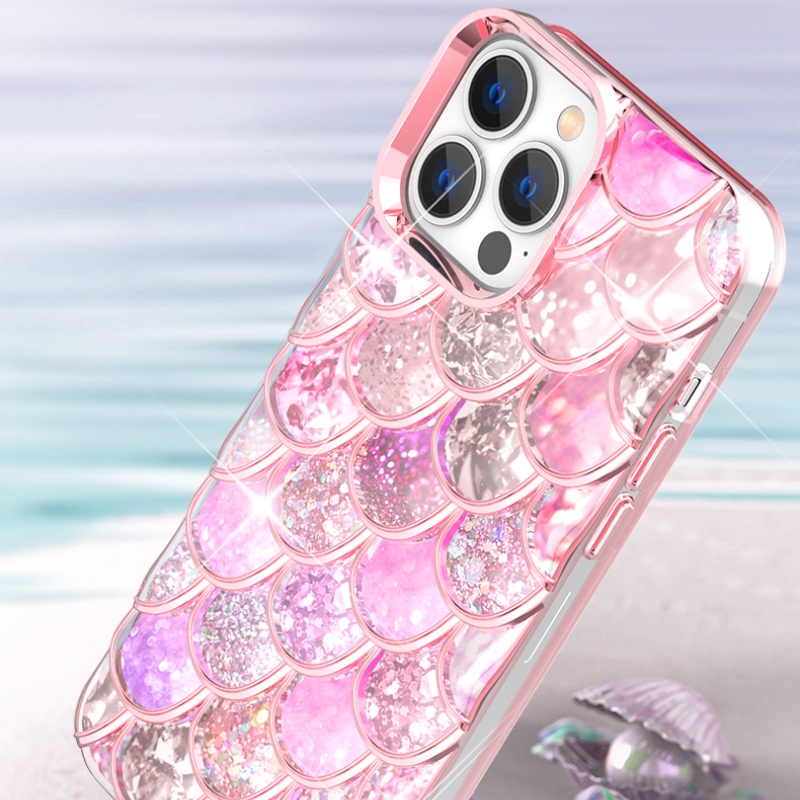 Ốp Điện Thoại Mềm Họa Tiết Vảy Cá 3D Độc Đáo Cho IPhone 14 13 12 11 Pro Max