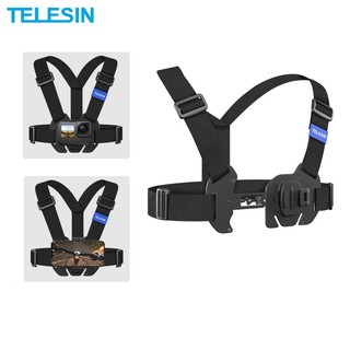 Telesin chest strap mount waistcoat belt mount for gopro hero 11 10 9 8 7 6 5 insta360 sjcam dji action camera accessories