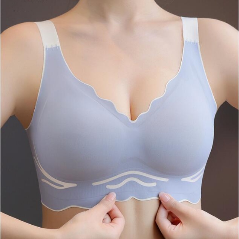 Áo Ngực Thể Thao Không Gọng Mềm Mại Không Đường May Có Size Lớn Cho Nữ