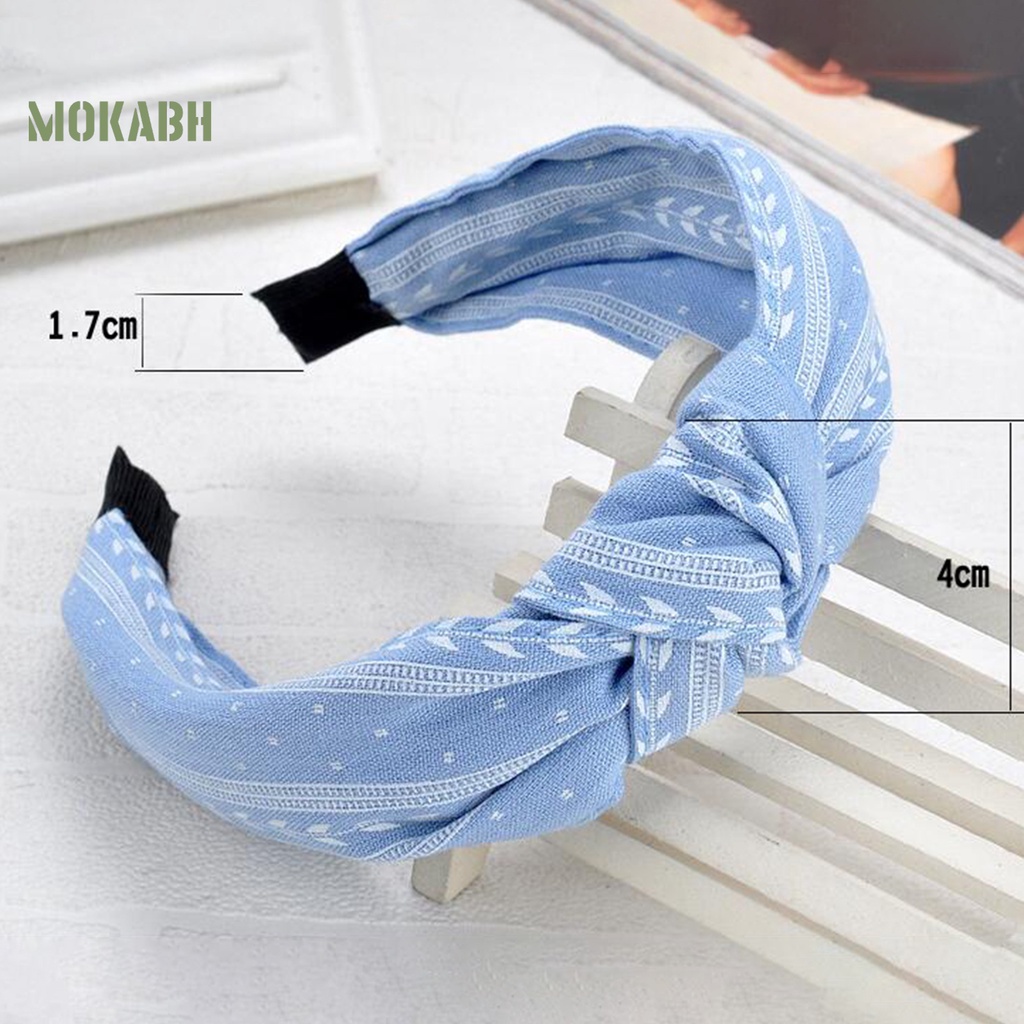 Băng Đô Vải Thắt Nút Chéo Quyến Rũ Thoải Mái Mặc Hàng Ngày [mokabh]