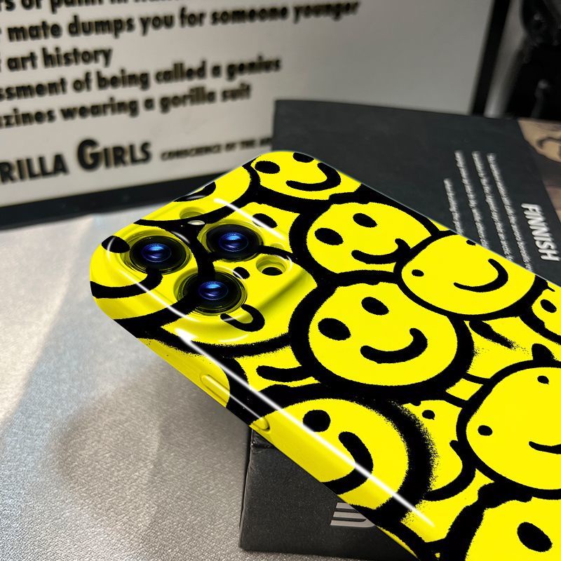 Ốp Điện Thoại In Hình Mặt Cười Cho Apple Iphone 11 xr12 14pro 13 plus 78 Xsmax 18Pro