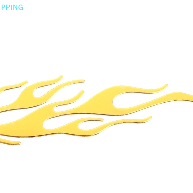 Sticker Vinyl Dán Xe Hơi / Xe Máy Phản Quang Họa Tiết Ngọn Lửa 3d Kích Thước 20 * 4CM