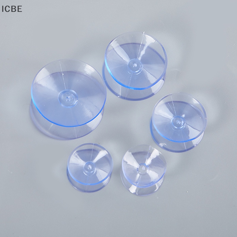 Set 10 Miếng Đệm Cốc Hút Chân Không Hai Mặt Bằng Pvc Trong Suốt Chống Trượt