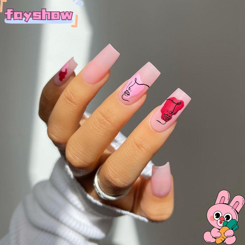 Hộp 24 Móng Tay Giả Che Phủ Toàn Diện Chất Lượng Cao