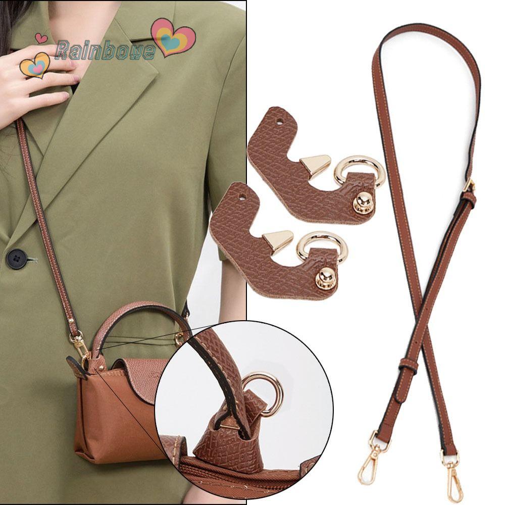 Dây Đeo Túi Xách Bằng Da Thật Màu Cầu Vồng Thời Trang Dành Cho Longchamp
