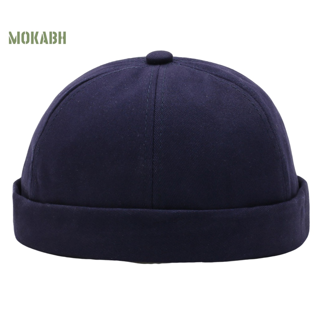 Mũ Beanie Màu Trơn Thoáng Khí Không Vành Phong Cách Hip Hop Đường Phố Cho Nam Và Nữ [Mok Abh]