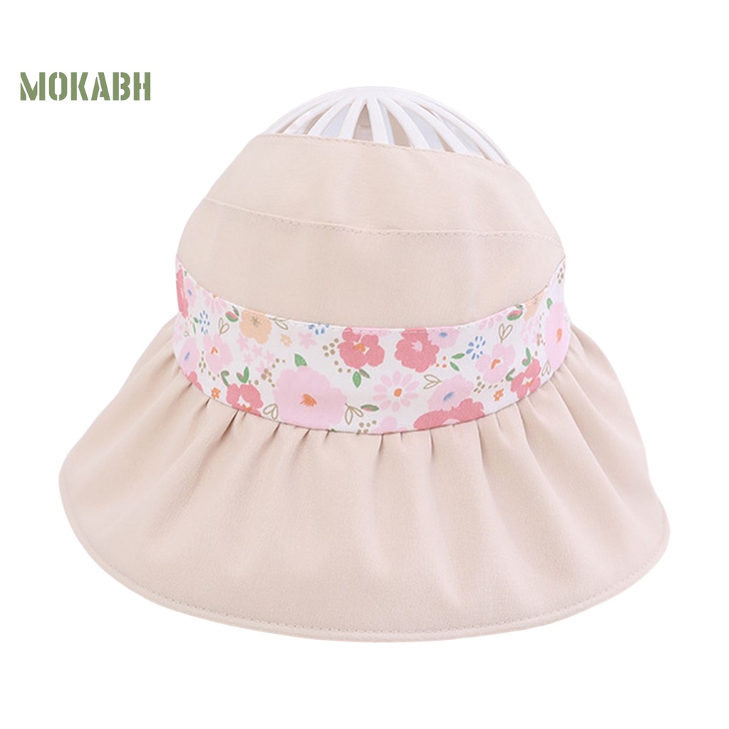 Nón Tai Bèo Chống Tia UV Họa Tiết Hoa Hoạt Hình Dễ Thương Cho Bé