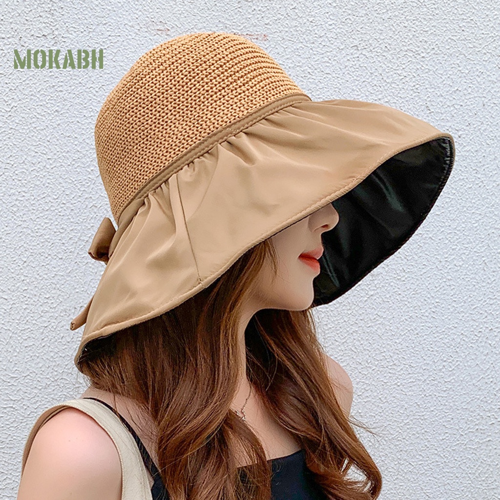 Nón Tai Bèo Vành Rộng Chống Tia UV Điều Chỉnh Được Kích Thước Thời Trang Đi Biển Cho Nữ