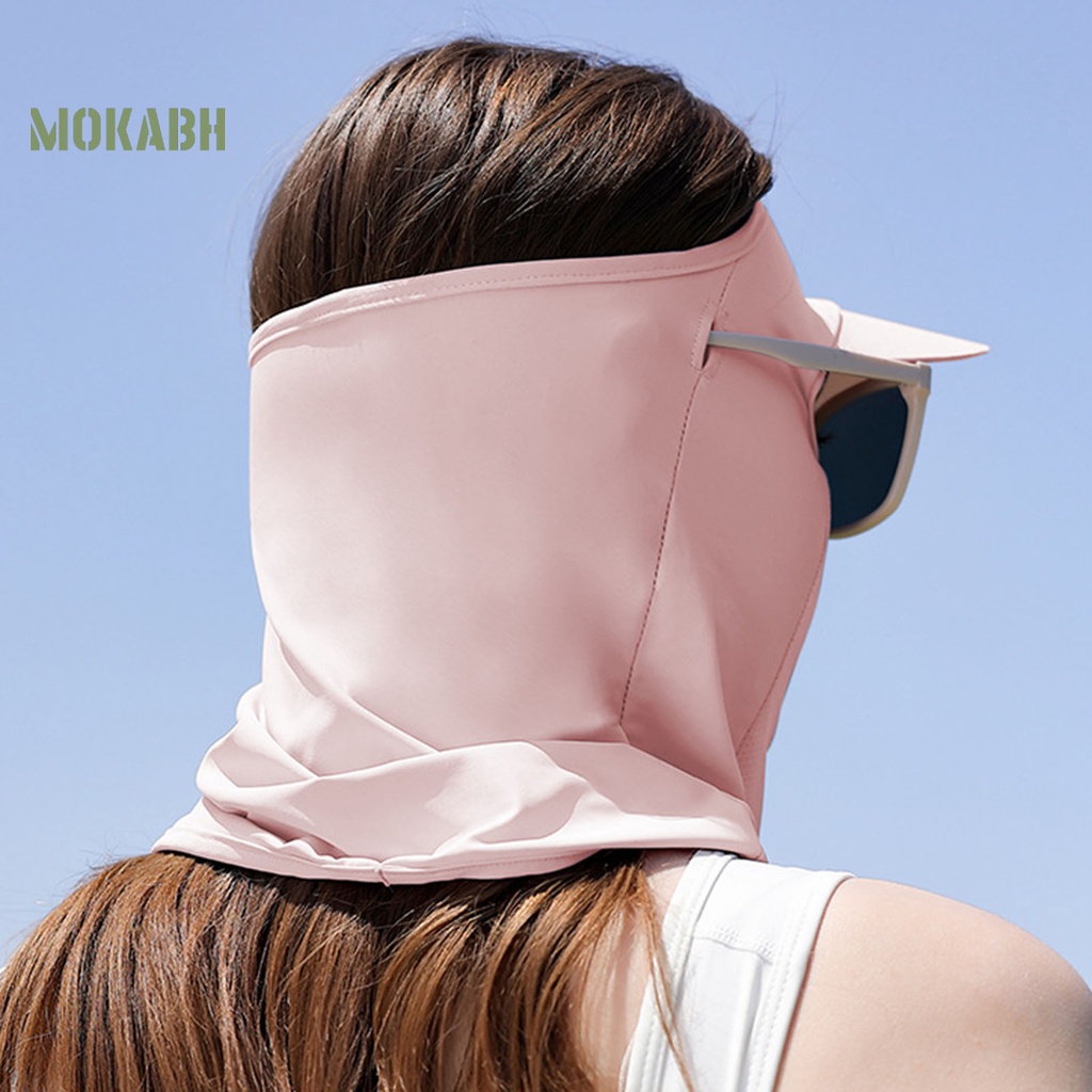 [Mok Abh] Mũ Chống Nắng Vành Dài Có Lỗ Thoáng Khí Bảo Vệ Khuôn Mặt Chống Bụi Ngoài Trời