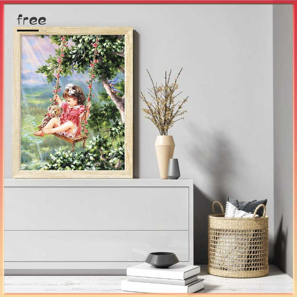 Toàn Bộ Bộ Tranh Thêu Chữ Thập 11CT Bằng cotton Thân Thiện Với Môi Trường Hình Cô Gái