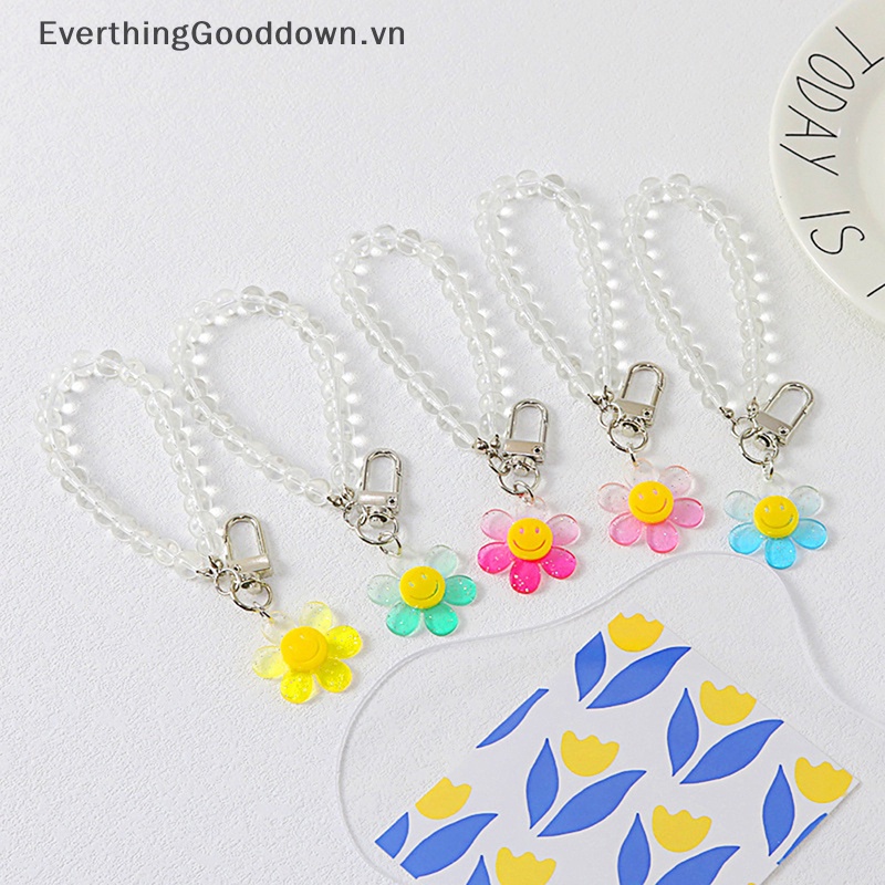 1 Móc Khóa Hình Hoa Hướng Dương Mặt Cười Dễ Thương