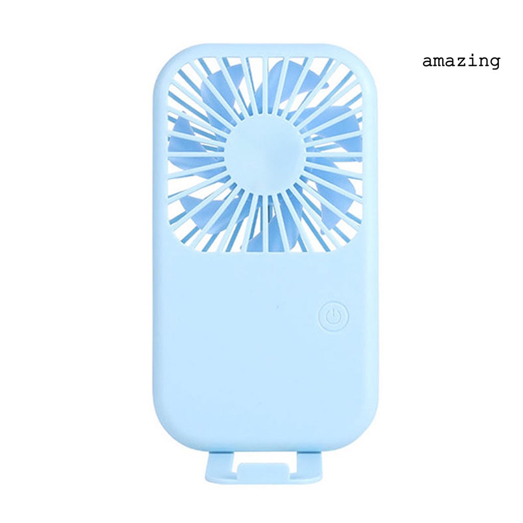 Quạt USB Mini Cầm Tay Có Giá Đỡ Điện Thoại Tiếng Ồn Thấp Dễ Thương Tùy Chỉnh Tiện Dụng