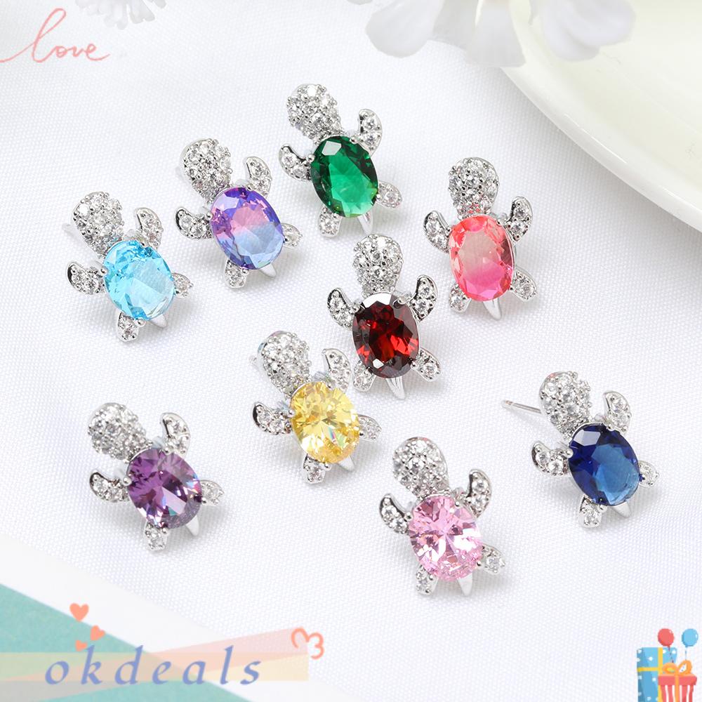 Bông Tai Hình Rùa Phong Cách Vintage Thời Trang