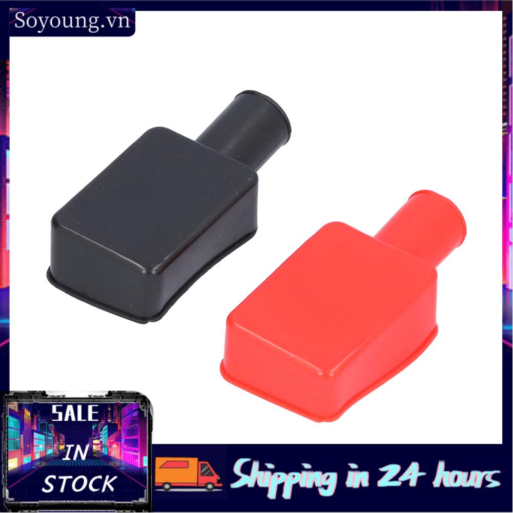 Soyoung bornes bateria auto connectors terminals  Terminal Covers Rubber Positive Negative Post Stud Insulating Protective