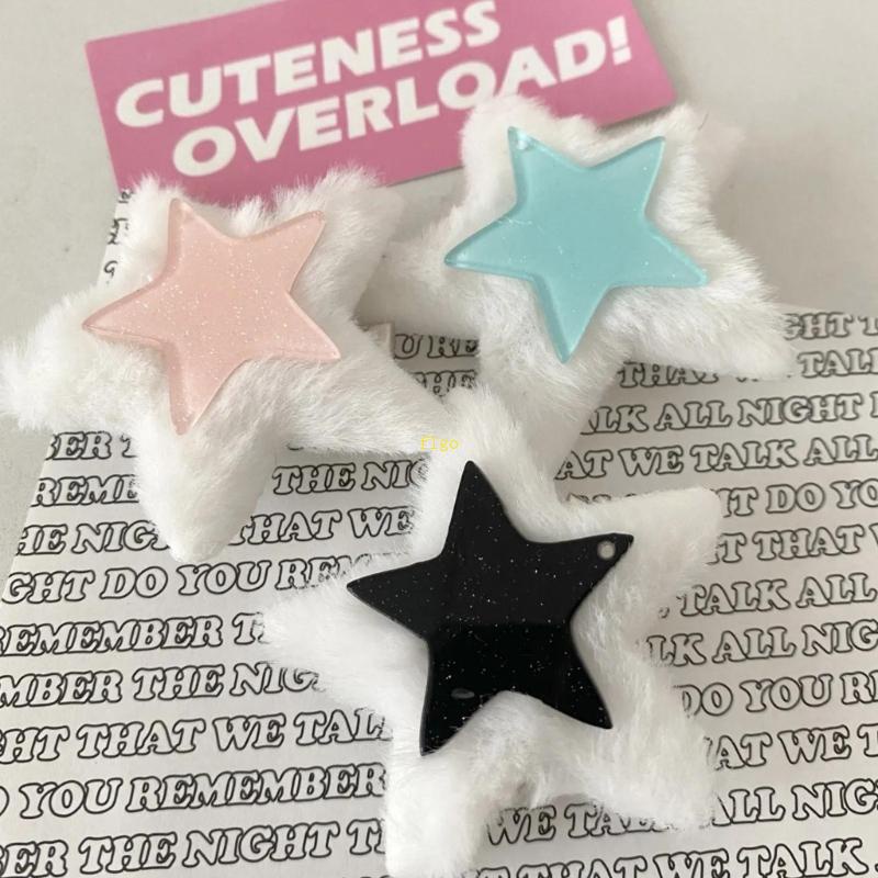 Kẹp Tóc Hình Ngôi Sao Đính Kim Sa Dễ Thương Chống Trượt Cho Thanh Thiếu Niên Y2k