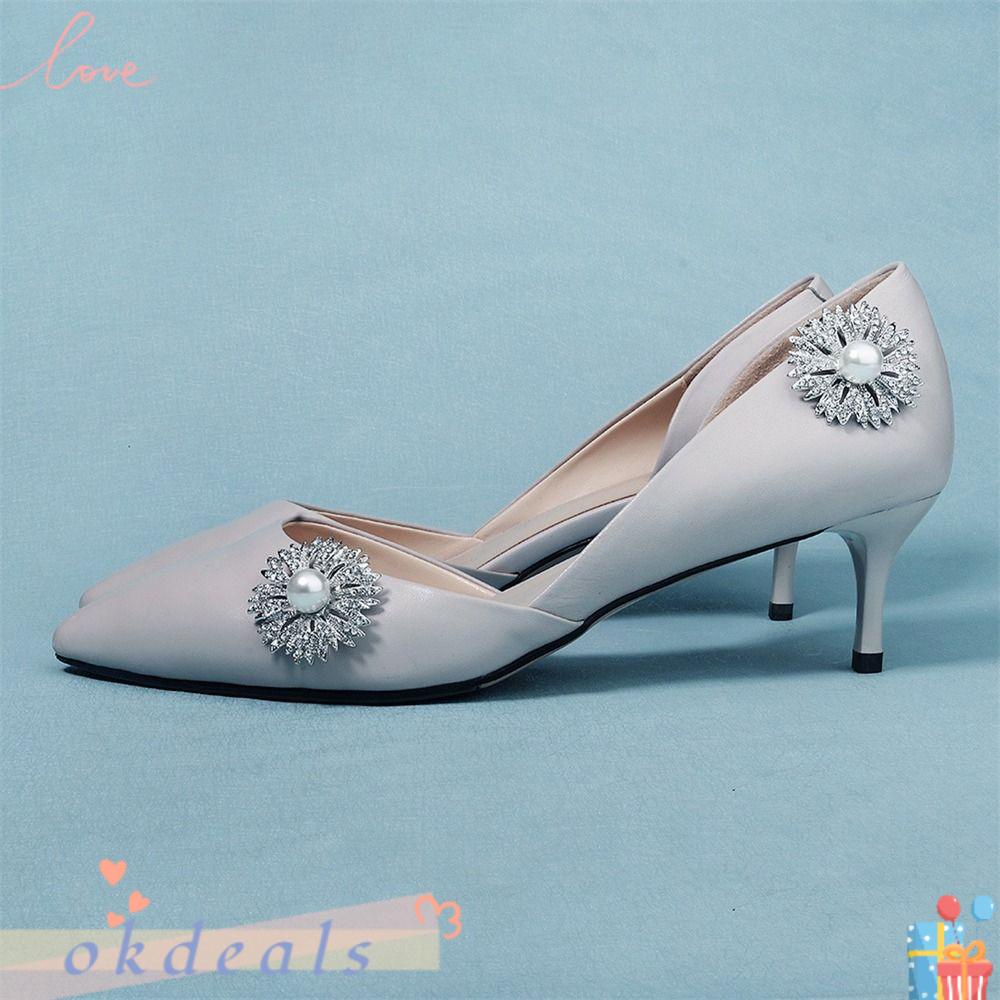 Okdeals Kẹp Giày Nữ Tròn|Móc Khóa Quyến Rũ Thời Trang