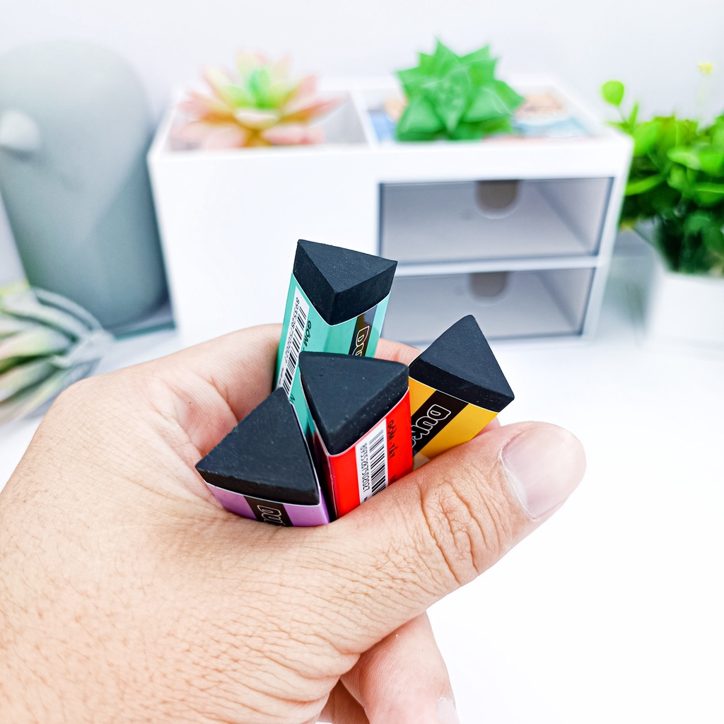 Gôm Tẩy MONDEZ Hình Tam Giác Làm Sạch Vết Chì Đen Nhanh Chóng, Chất Liệu An Toàn Cho Bé M20003