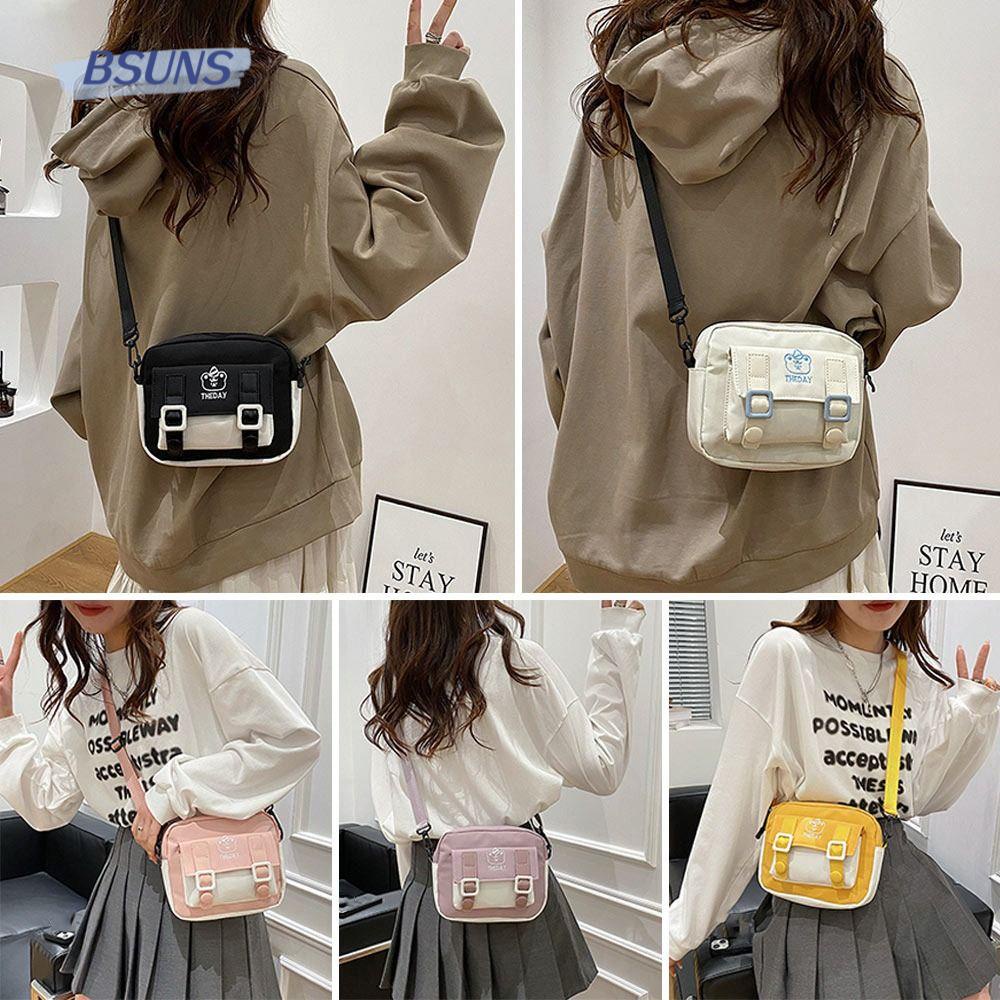 Túi Xách Đeo Vai Chất Liệu Nylon Phong Cách Retro