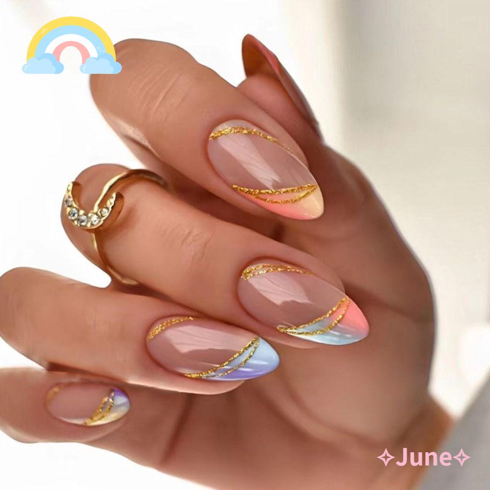 Bộ 24 Móng Tay Giả Có Thể Tháo Rời Diy