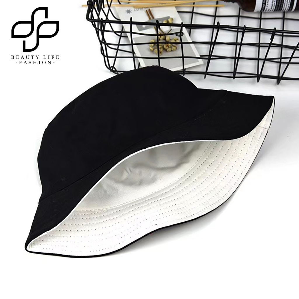 Mũ Bucket Vành Rộng Màu Trơn Thời Trang Làm Việc / Câu Cá