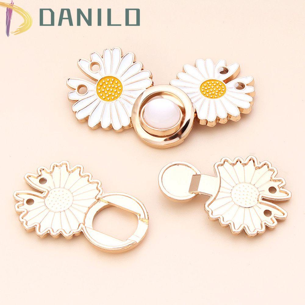 Danilo Ghim Cài Thắt Lưng Bằng Kim Loại Họa Tiết Hoa Hình Học Ngọt Ngào Thanh Lịch Cổ Điển Mùa Hè Cho Nữ