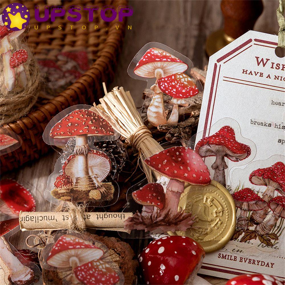 Set 40 Miếng Dán PET Hình Cây Hoa Tự Nhiên Dùng Trang Trí Sổ Tay