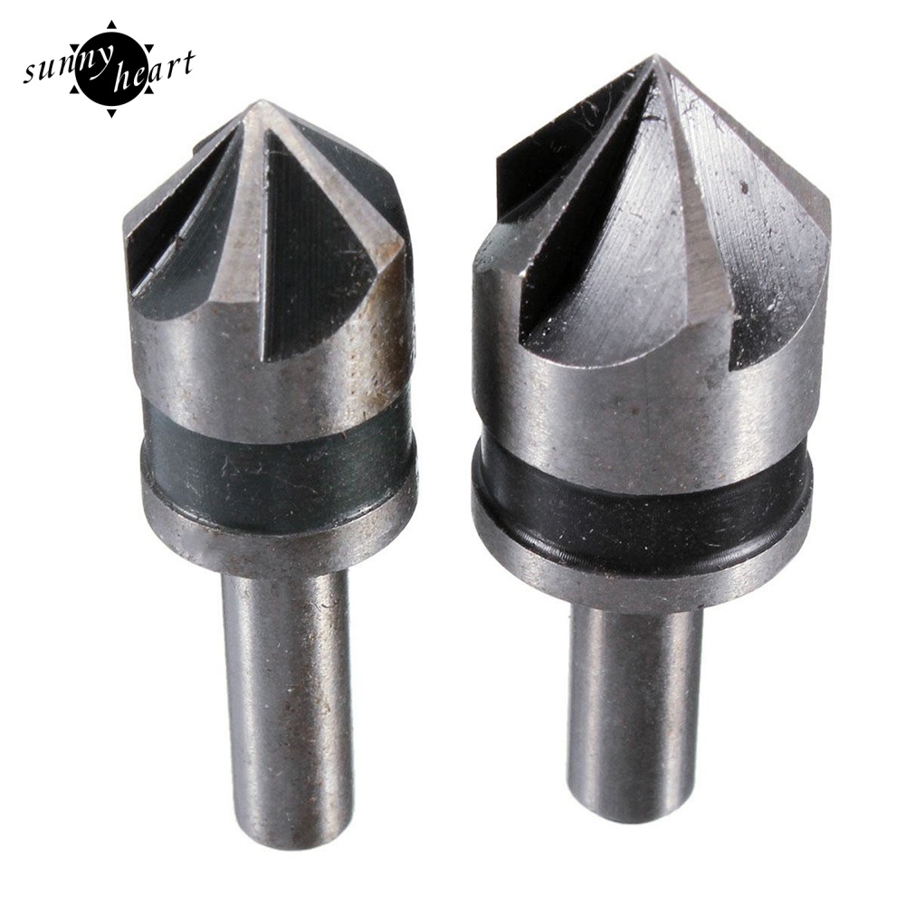 Set 2 Mũi Khoan Hợp Kim 5 Rãnh Xoắn 82 Độ 1 / 4 Chất Lượng Cao