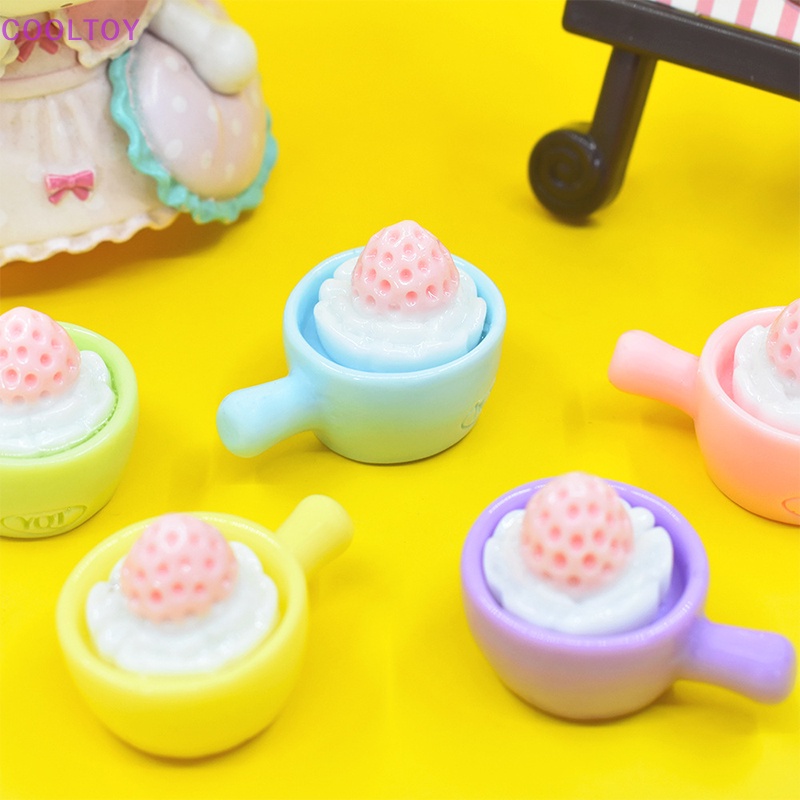 Cooltoy Set 5 Mô Hình Bánh Ngọt / Món Tráng Miệng Mini Dễ Thương Trang Trí Nhà Búp Bê DIY