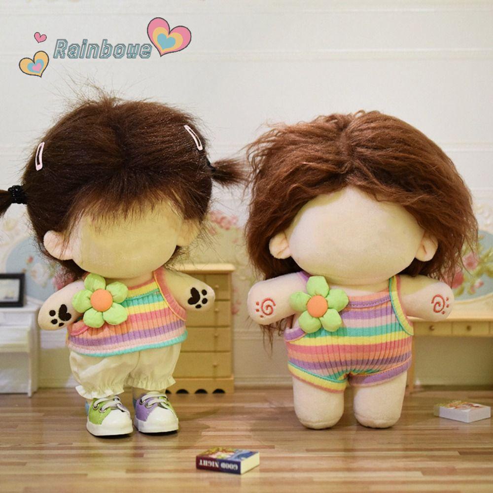 Trang Phục Hóa Trang Búp Bê 20cm Họa Tiết Hoa 3D Màu Cầu Vồng Xinh Xắn