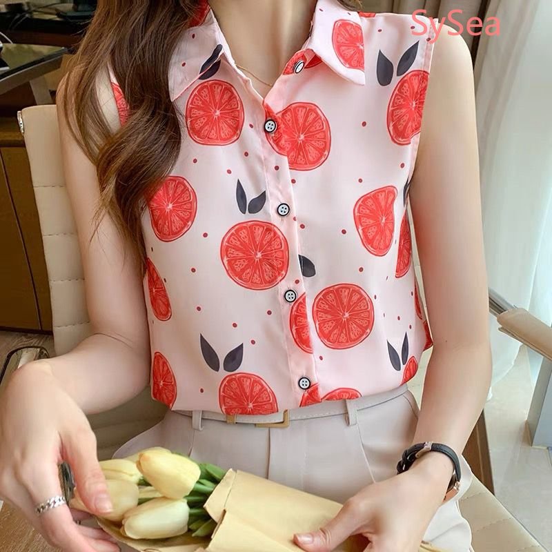 Áo Voan Không Tay Dáng Rộng Thời Trang Mùa Hè Dành Cho Nữ