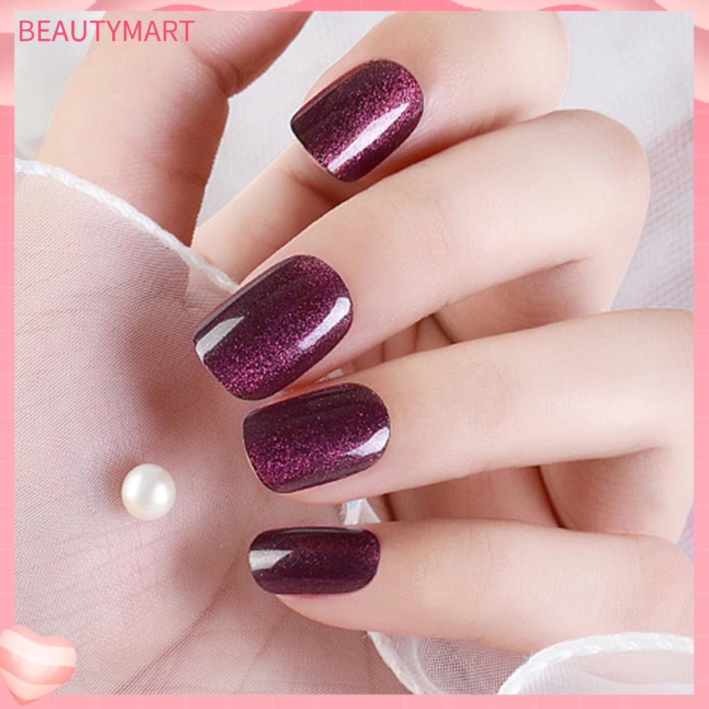 Bộ 24 Miếng Dán Móng Tay Bằng ABS Thân Thiện Với Môi Trường Chống Mòn Có Thể Tái Sử Dụng