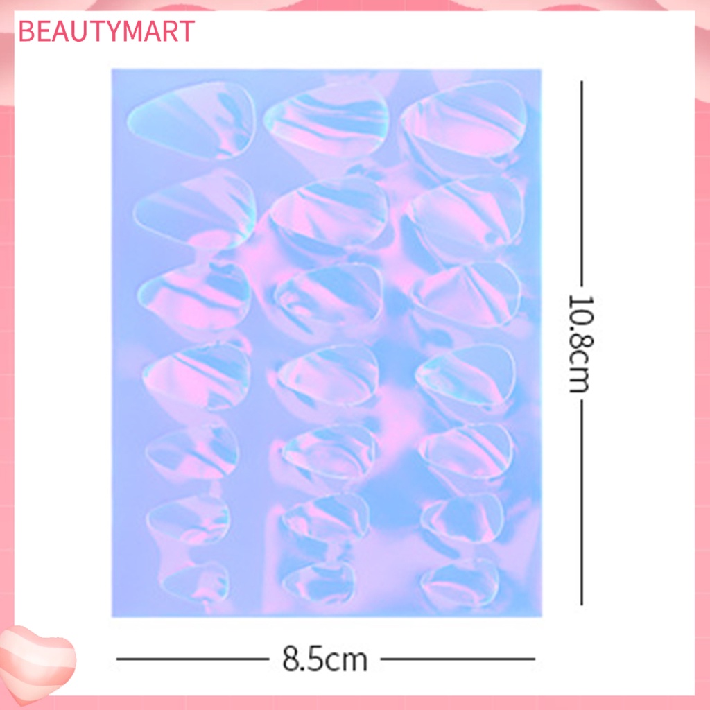 Miếng Dán Trang Trí Móng Tay Bằng PVC Mỏng Nhẹ Màu Aurora