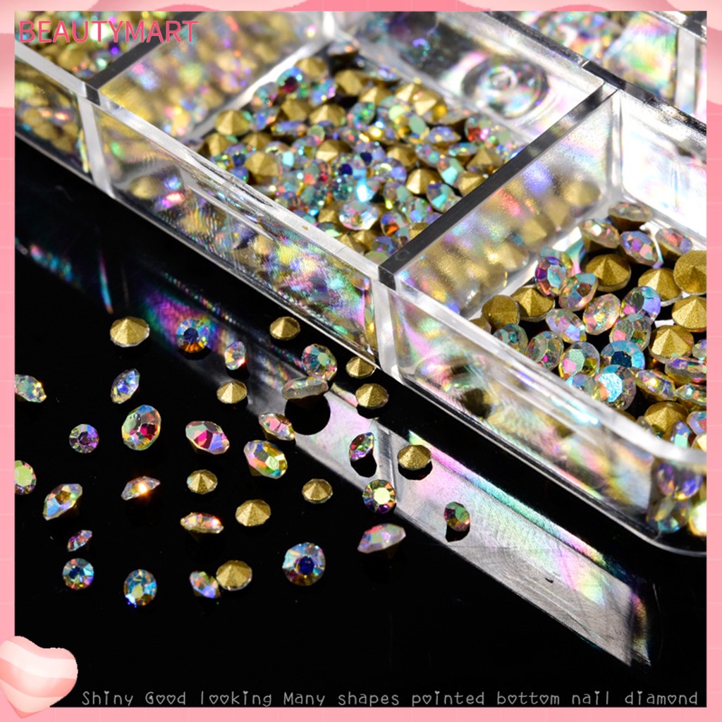 Set 1000 Hạt Đá 3D Lấp Lánh Đính Móng Nghệ Thuật