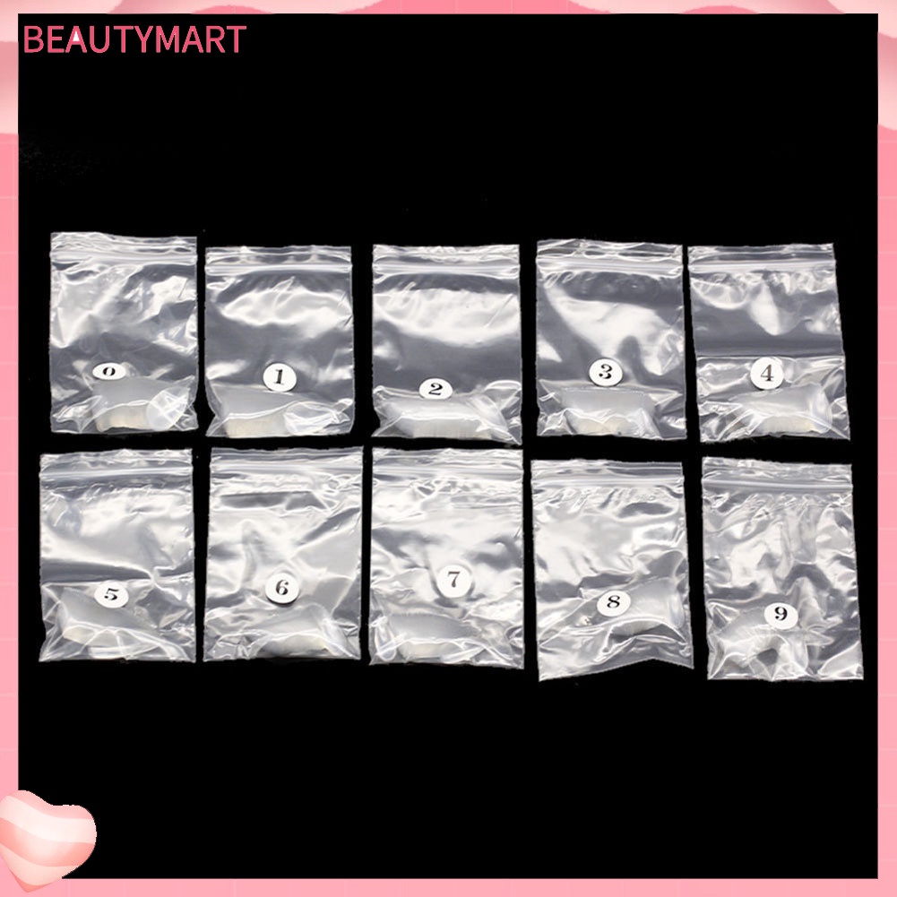 Bộ 500 Móng Tay Giả Hình Oval Đầu Nhọn Bằng Acrylic Toàn Diện DIY