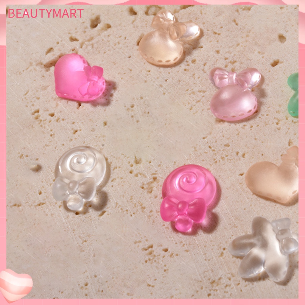 Set 20 Phụ Kiện Trang Trí Móng Tay Trong Suốt Họa Tiết Hoạt Hình Dễ Thương