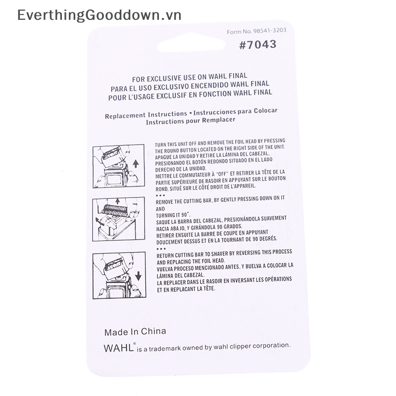 Everthinggooddown Dao Cạo Râu Thay Thế Chuyên Nghiệp Và Thanh Cắt Cho Wahl 5 Star Series Finale #Phụ Kiện Chuyên Dụng Cho vn 7043 7043