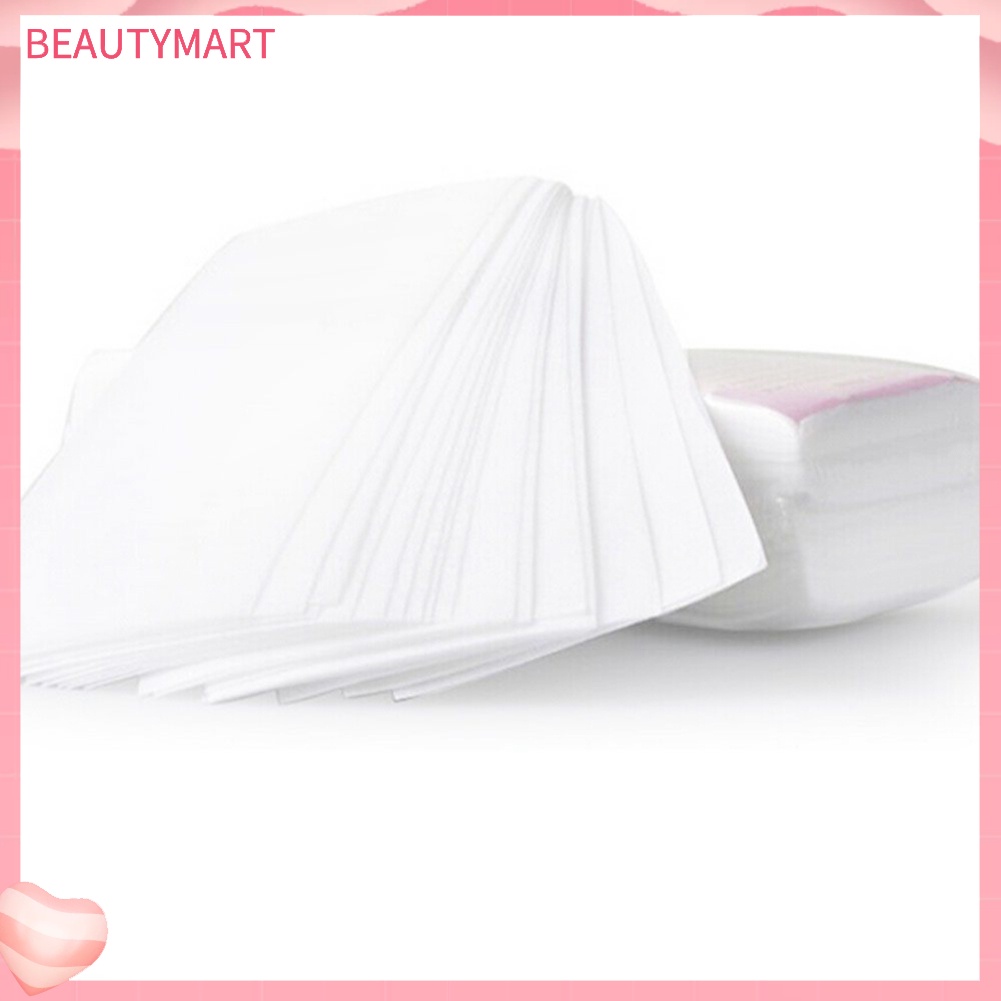 Bộ 100 Giấy Tẩy Lông Chân Không Dệt Dùng Một Lần Tiện Lợi