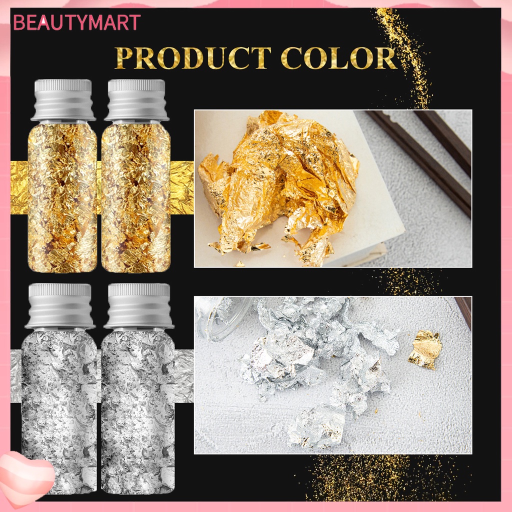 1 Hộp Lá Vàng Lấp Lánh Trang Trí Móng Tay An Toàn Không Dị Ứng Dễ Sử Dụng DIY