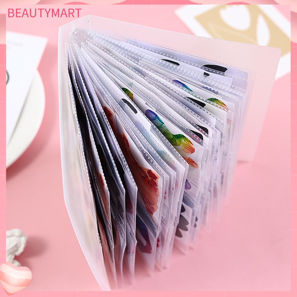 Sổ Đựng Miếng Dán Móng Tay Trong Suốt Chống Mài Mòn Tiện Dụng Cho Salon