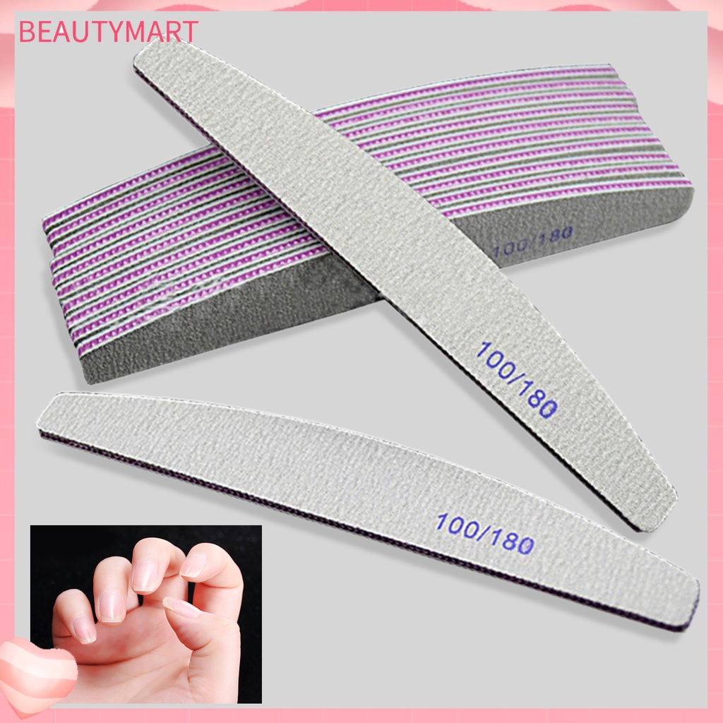 Bộ 25 Cây Dũa Móng Tay Hai Mặt Bằng Acrylic Tự Nhiên